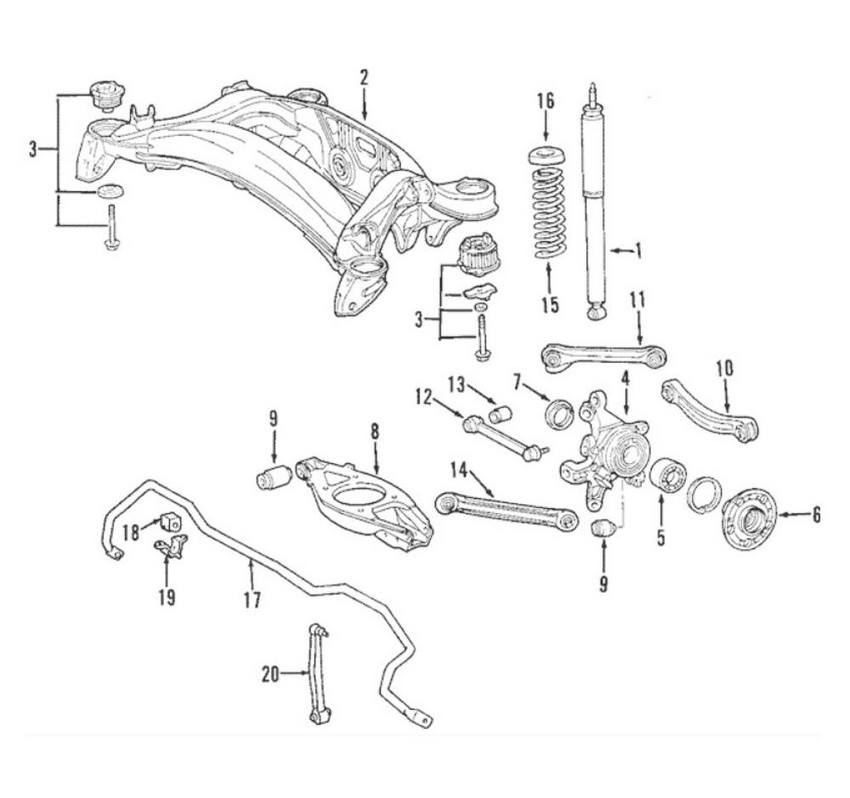 Mercedes Coil Spring - Rear 2023243004